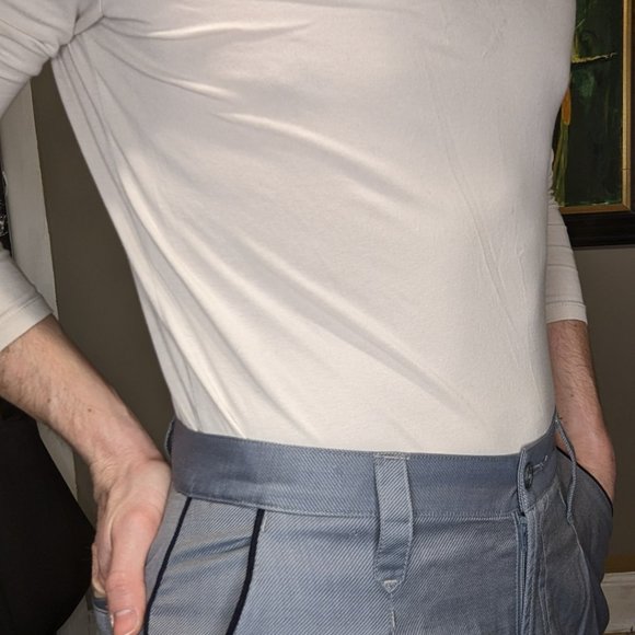 Dulce de Leche Pinstripe, Blue pants 30x30 - Beautiful cut and condition! - Picture 2 of 6